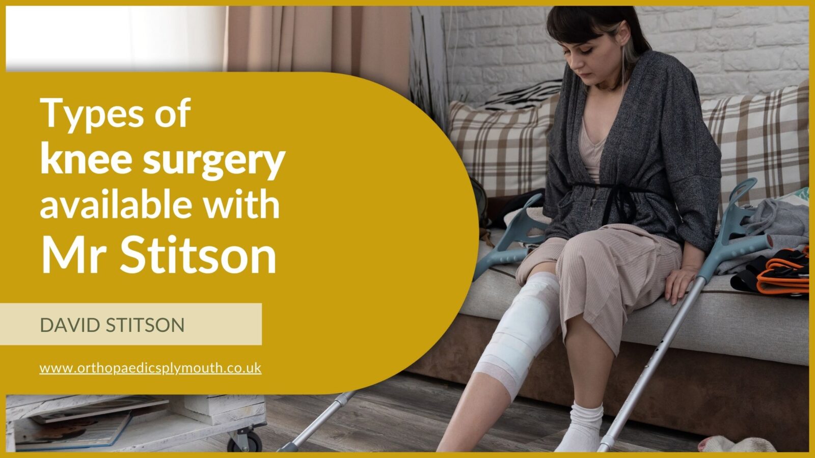 types of knee surgery available with Mr Stitson