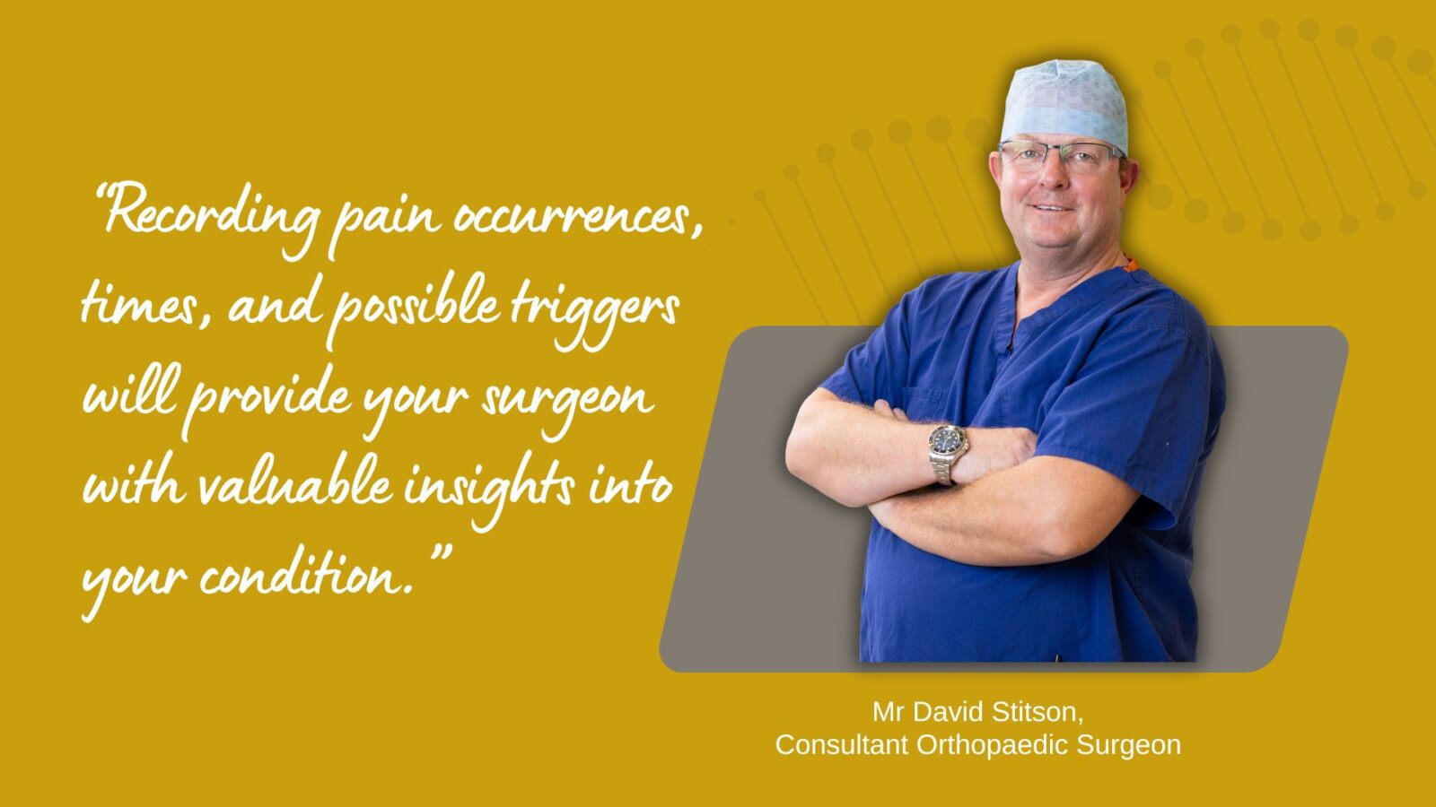 Recording occurrences, times, and possible triggers can provide your surgeon with valuable insights into your condition.Recording occurrences, times, and possible triggers can provide your surgeon with valuable insights into your condition.