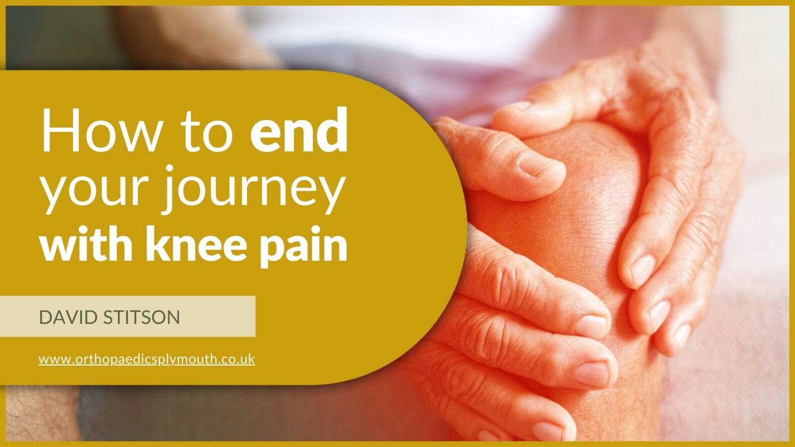 How to end your journey with knee pain