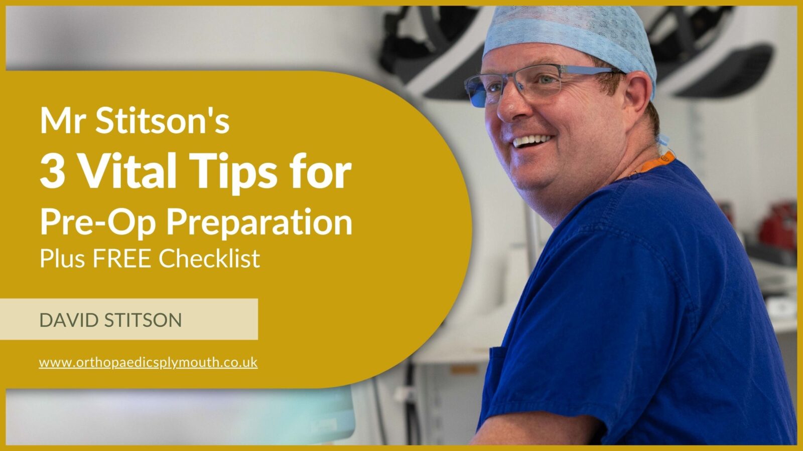 Following this checklist ensures a smoother surgery experience and optimises recovery - Mr Stitson's 3 Vital Tips for Orthopaedic Surgery Pre-Op Preparation.