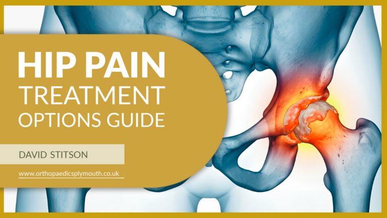 Whether your hip pain is short-term or a long-standing issue, we explain your hip pain treatment options to enhance joint movement | David Stitson, Consultant Orthopaedic Surgeon in Plymouth.