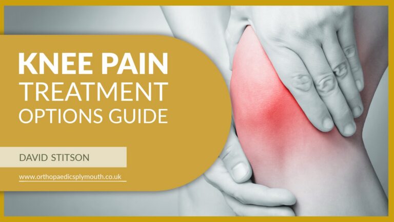 Whether your knee pain is short-term or a long-standing issue, we explain your knee pain treatment options to enhance joint movement | David Stitson, Consultant Orthopaedic Surgeon in Plymouth.