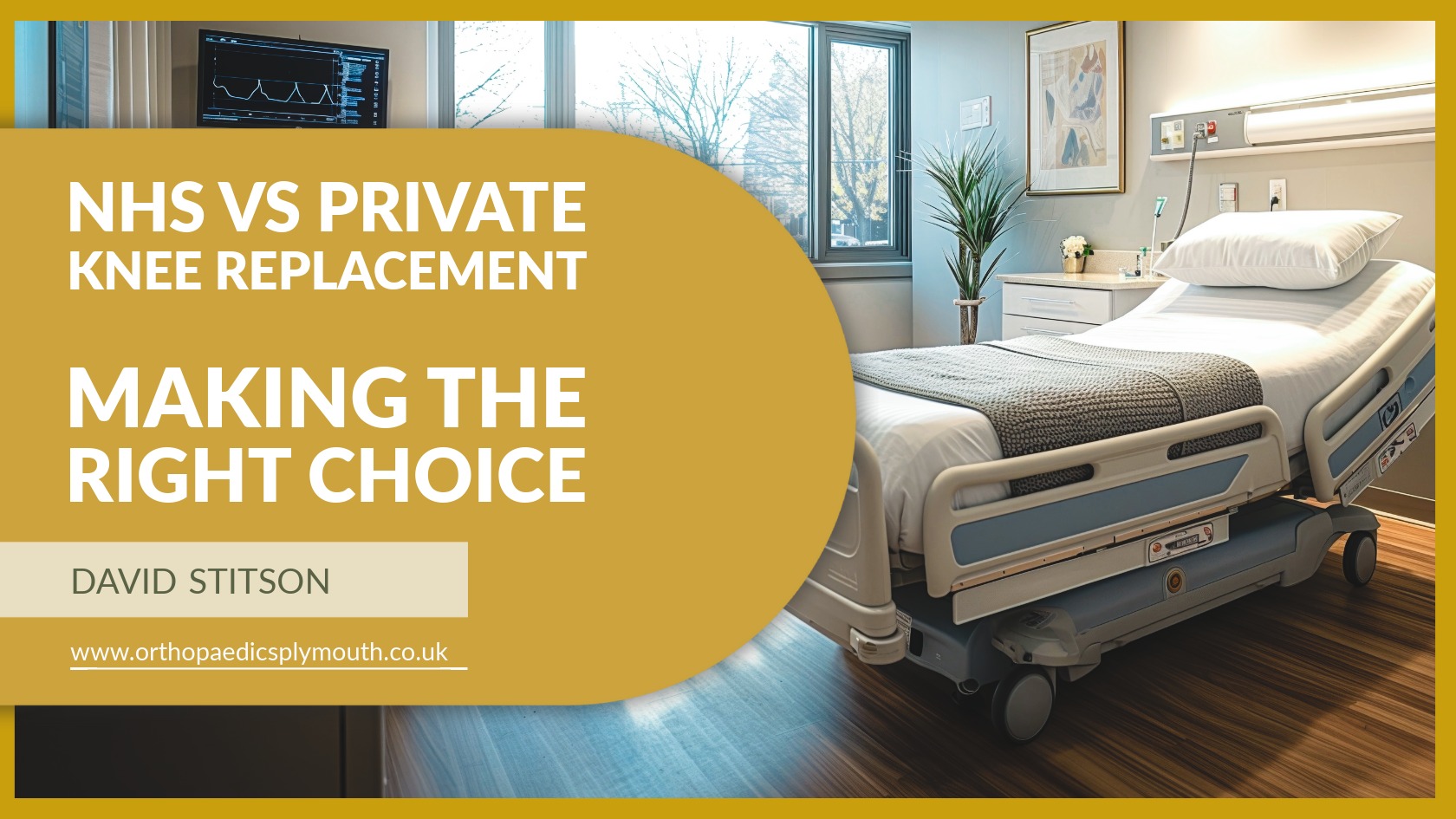 NHS vs Private Knee Replacement Surgery | David Stitson, Consultant Orthopaedic Surgeon in Plymouth.